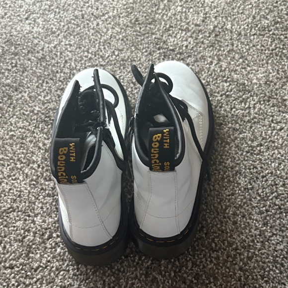 Dr. Martens White Combat Boots - Picture 3 of 4